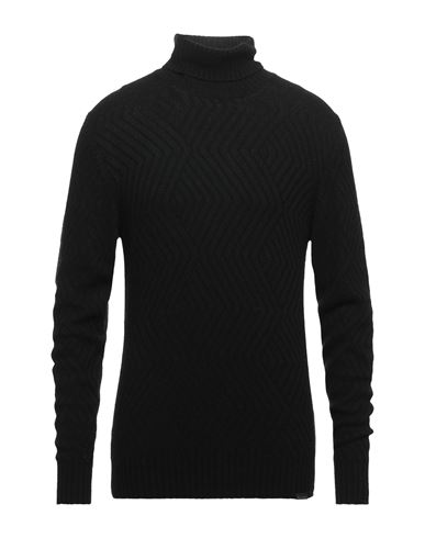 Man Turtleneck Black Size 42 Polyamide, Viscose, Wool, Cashmere