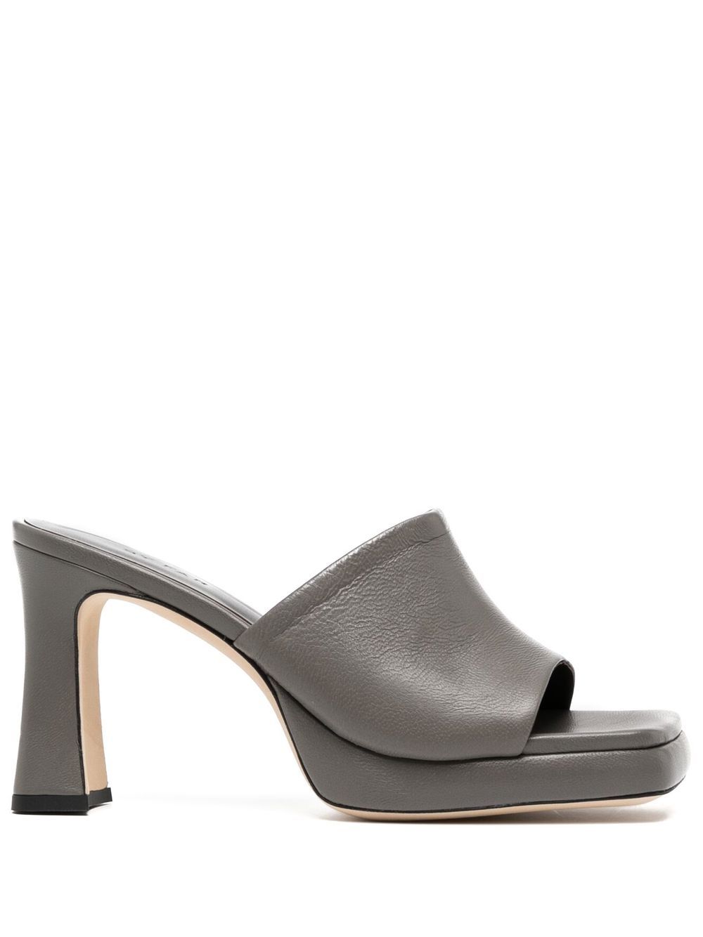 Belize open-toe mules - Grey