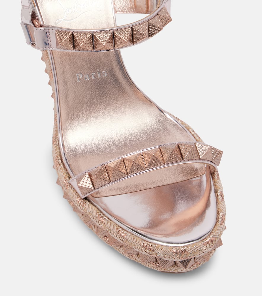Pyraclou 100 leather espadrille sandals