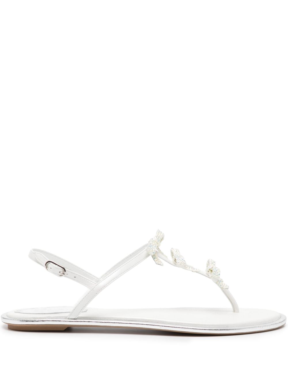 CATERINA WHITE THONG SANDAL 10