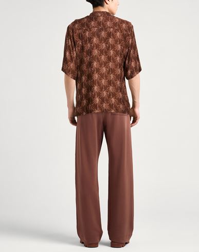 Man Shirt Brown Size M Viscose