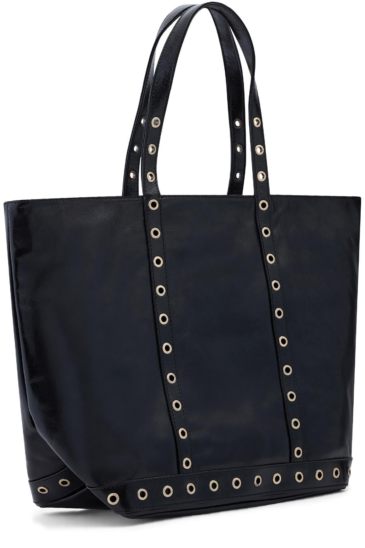 Large leather Cabas tote