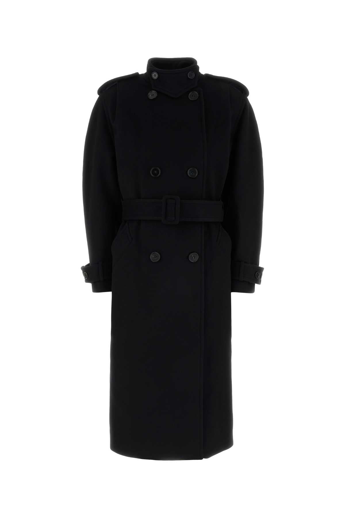 Virgin Wool Coat — Black