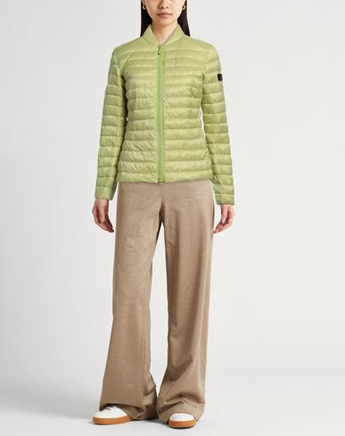 Woman Puffer Light green Size 4 Polyester