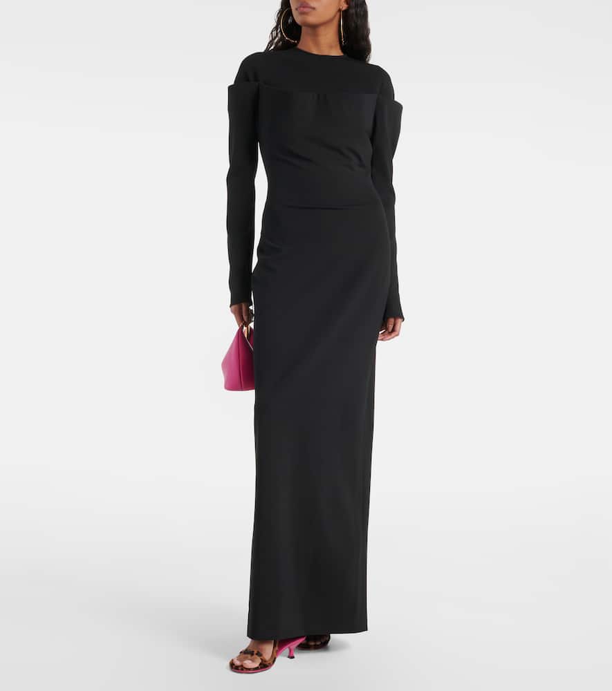 Sabre jersey maxi dress