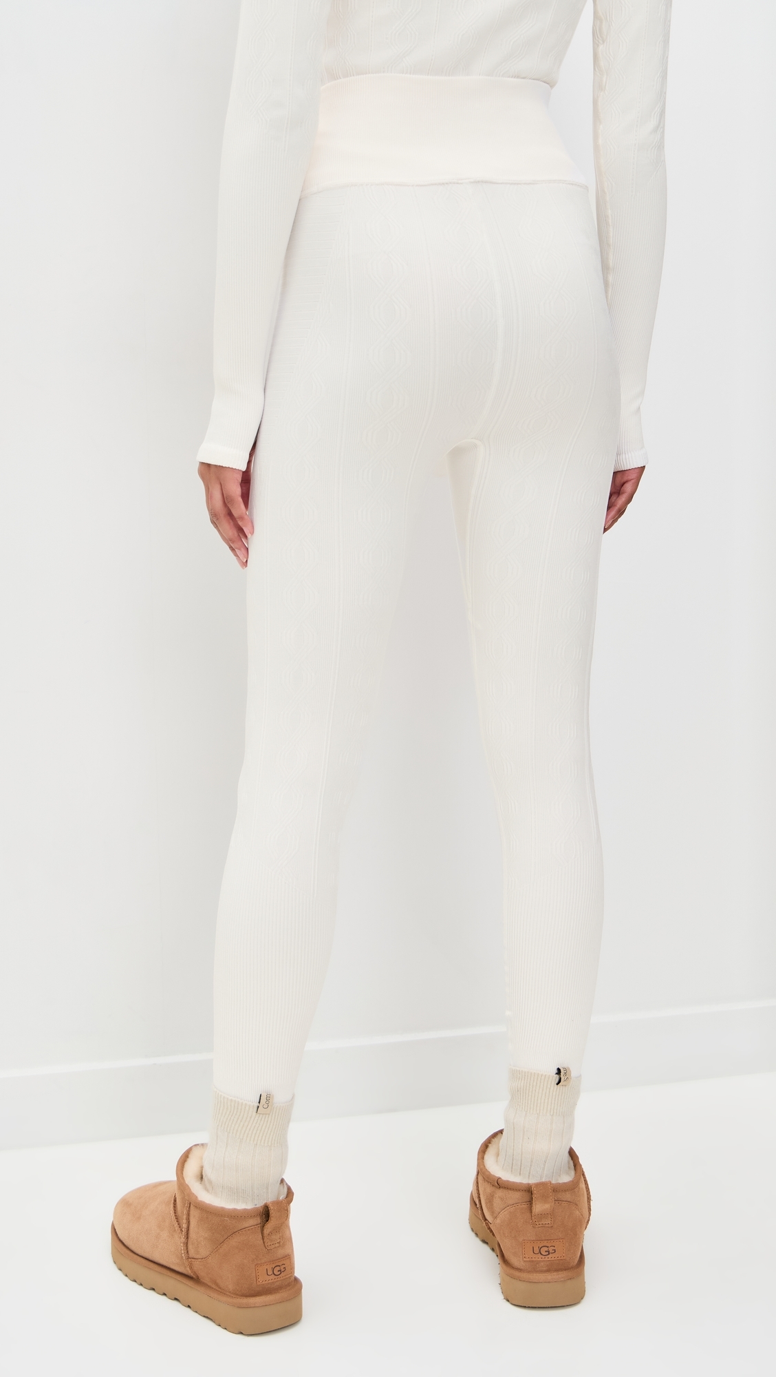 Run Around Seamless Leggings Ivory Combo S