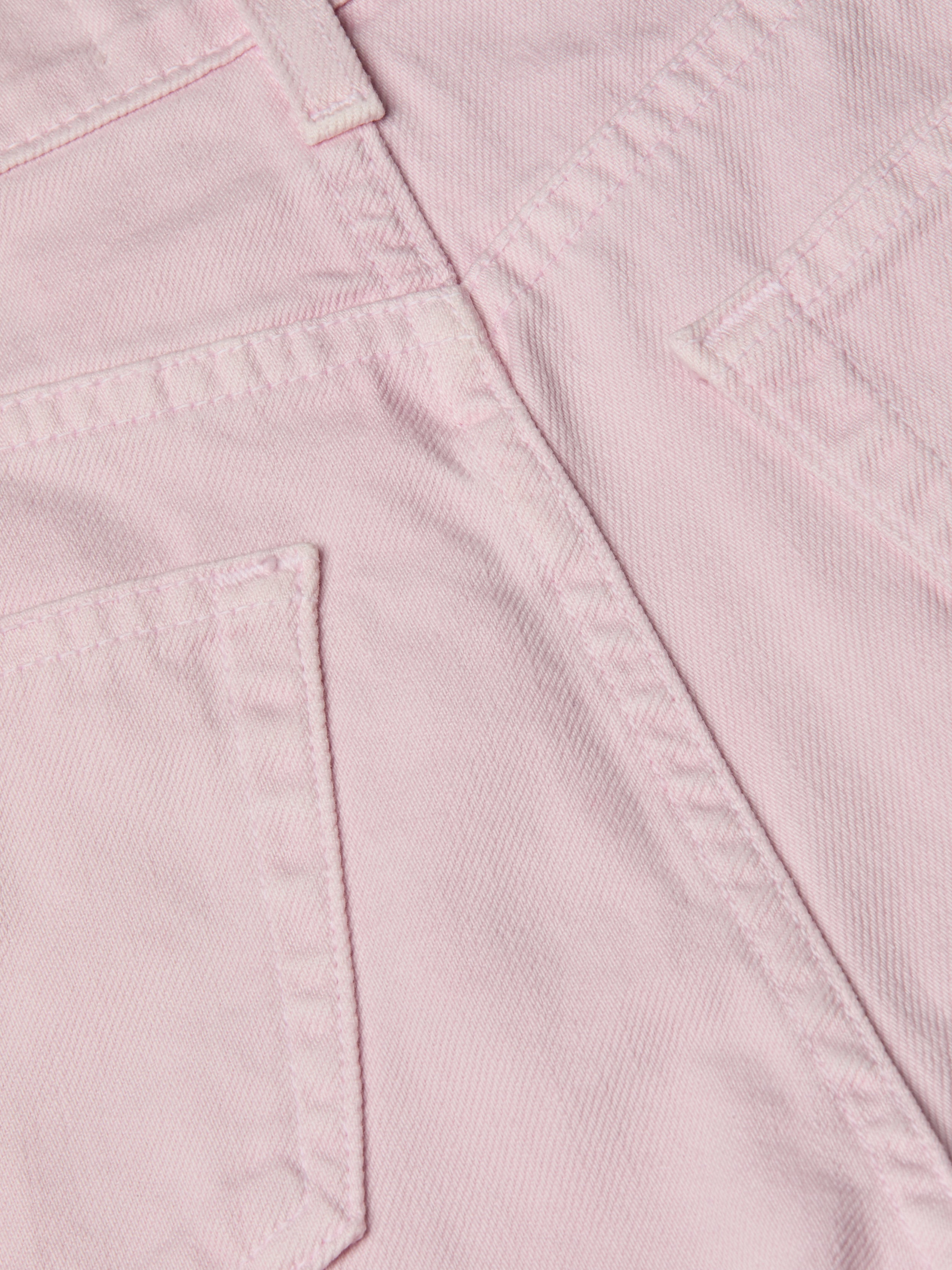 Beck Raw-Hem Jean Short In Icy Lilac Destruct