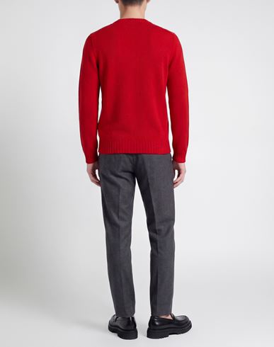 Man Sweater Red Size L Merino Wool