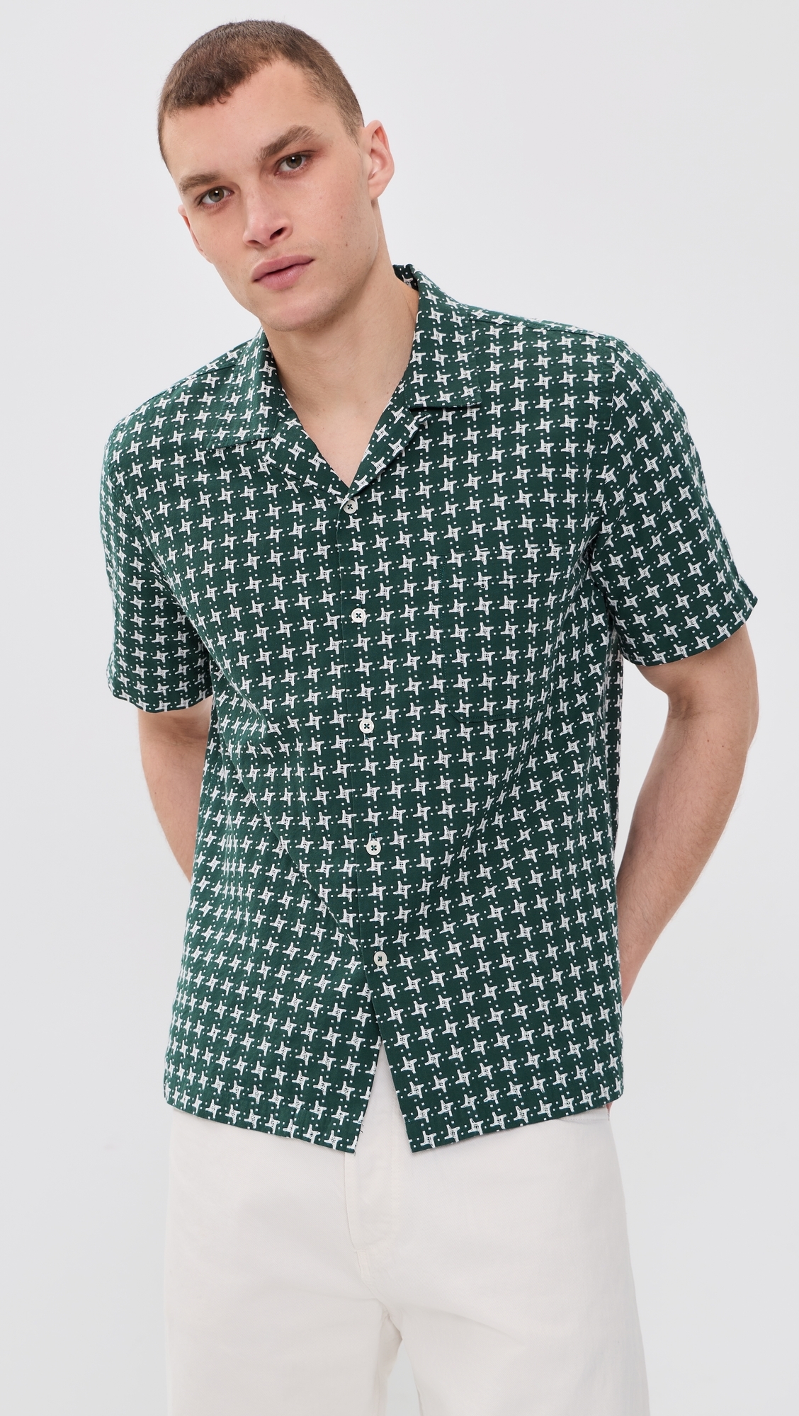 Road Shirt Green/White