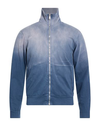 Man Sweatshirt Blue Size L Cotton