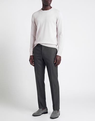 The Fine Essentials Man Sweater Light grey Size 40 Merino Wool
