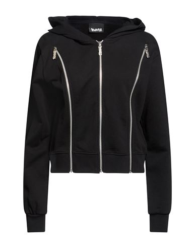 Woman Sweatshirt Black Size S Cotton