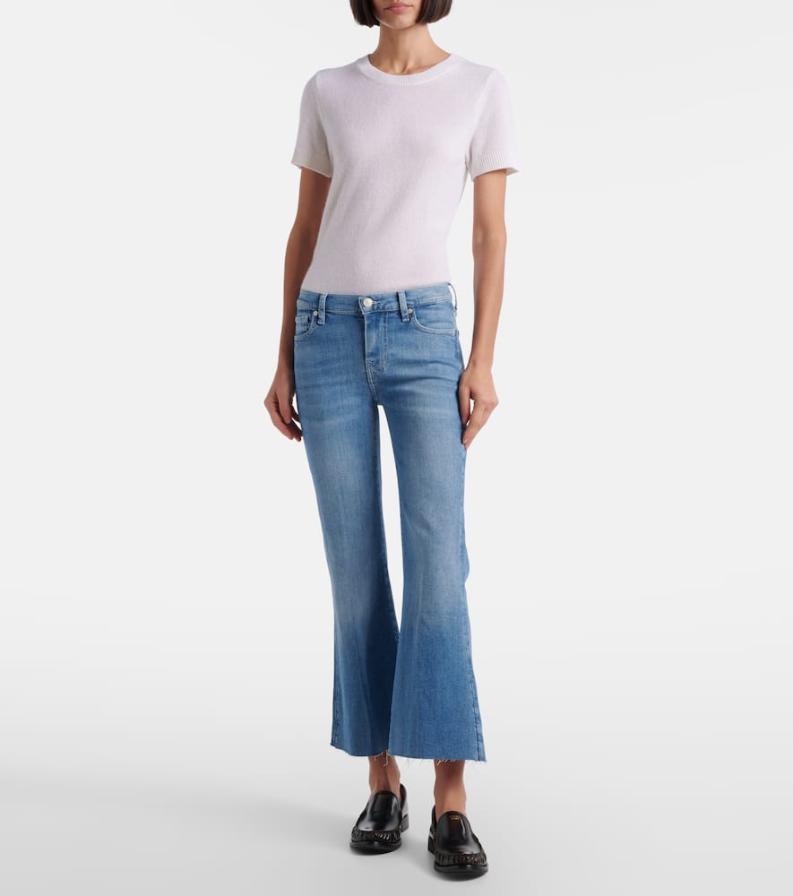 Dojo cropped flared jeans