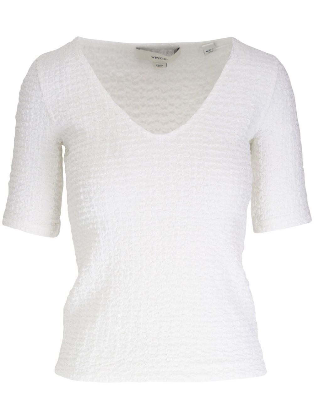 Textured T-shirt - White