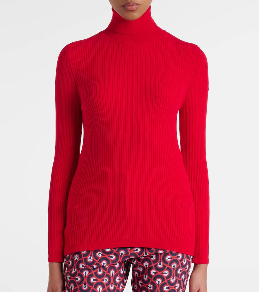 Ancelle ribbed-knit turtleneck sweater