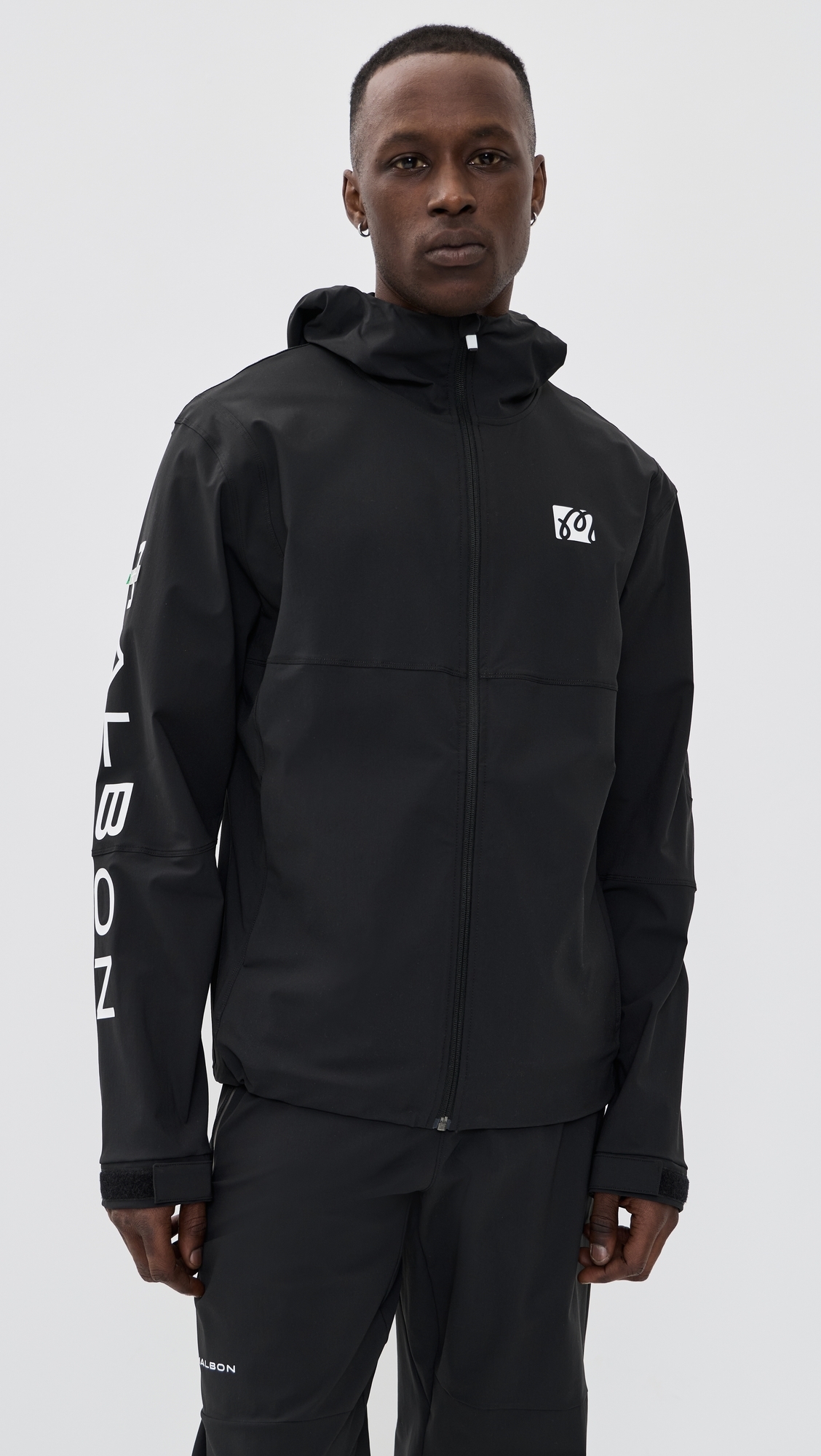 Performance Full Zip Shell Jacket Black
