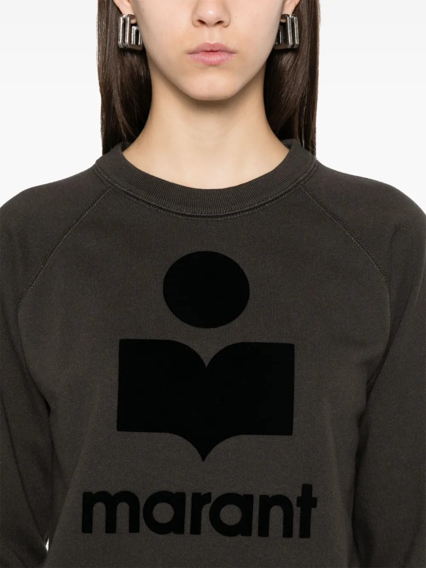 Black Crewneck Logo Sweatshirt