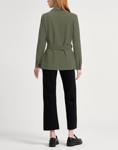 Woman Jacket Military green Size 4 Polyamide, Elastane