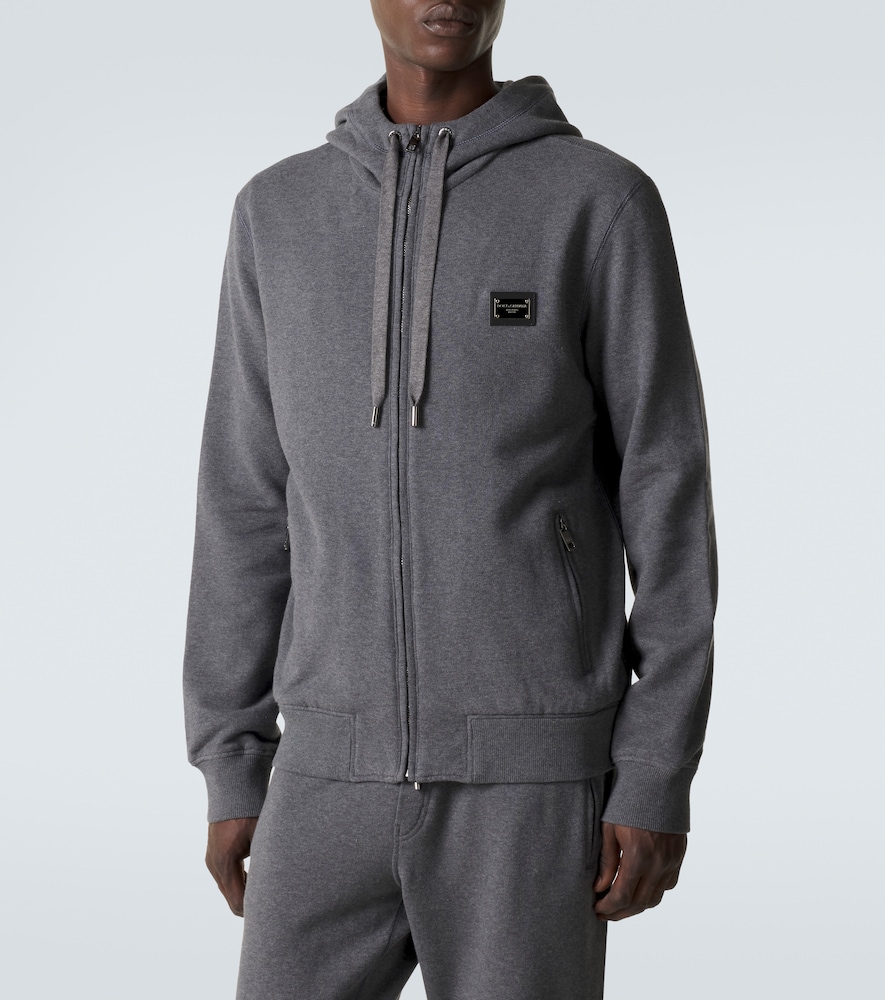 Cotton jersey hoodie