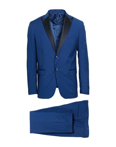Man Suit Blue Size 44 Polyester, Viscose, Elastane