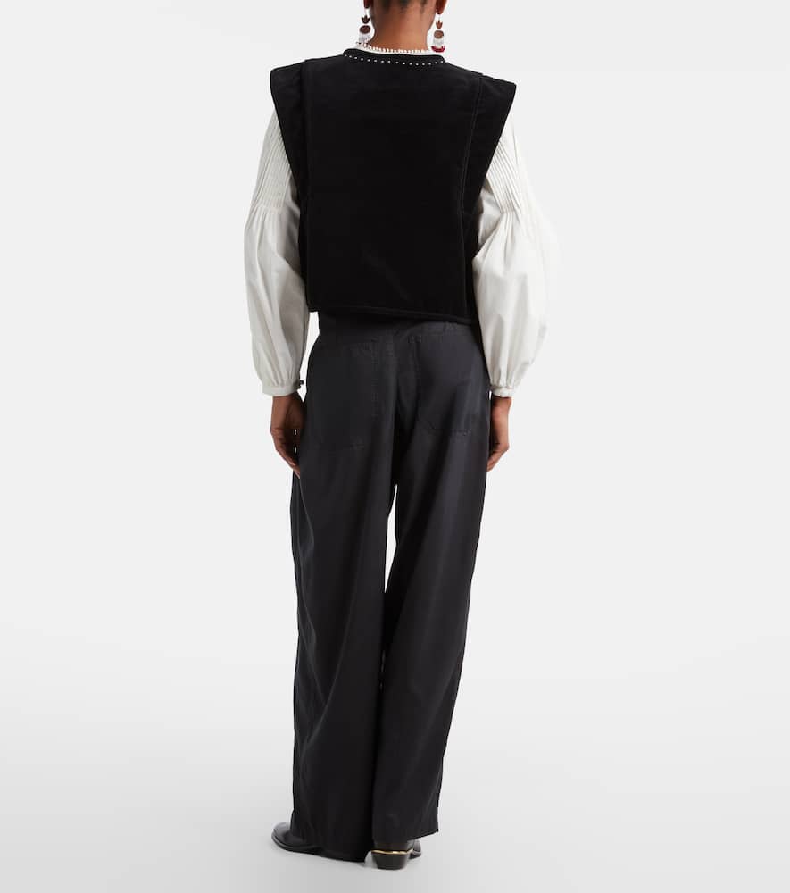 Inaya high-rise wide-leg pants