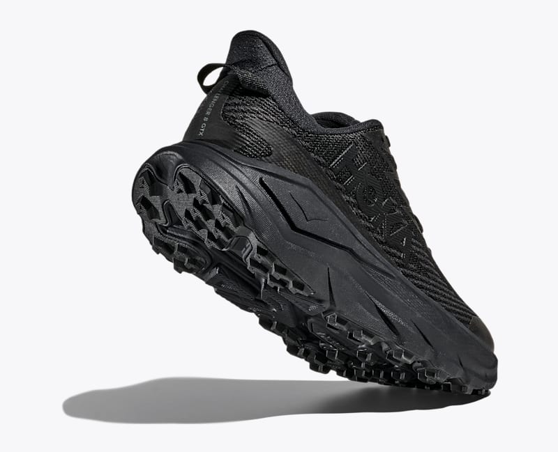 HOKA Women's Challenger 8 GTX Shoes in Black/Carbon Black