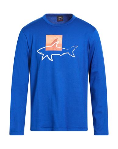 Man Sweatshirt Blue Size M Cotton