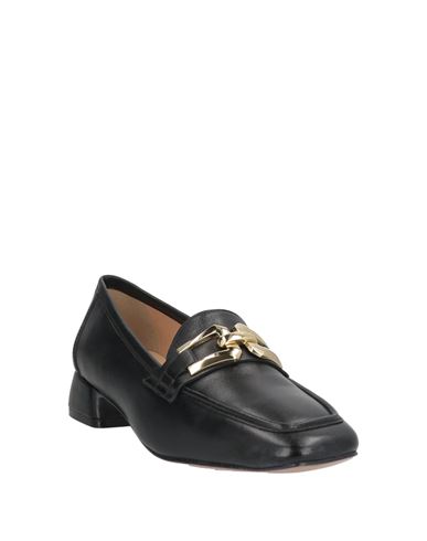 Woman Loafers Black Size 8 Leather