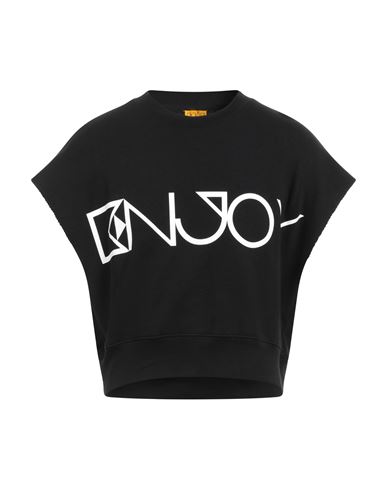 Man Sweatshirt Black Size M Cotton
