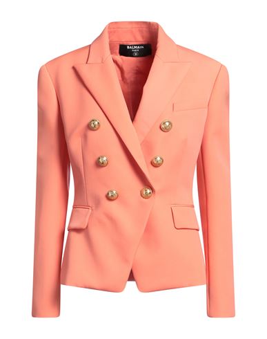 Woman Blazer Salmon pink Size 2 Virgin Wool