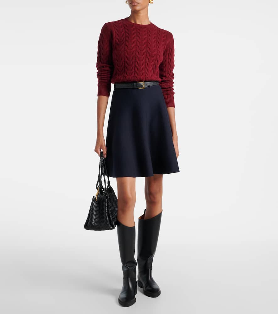 Ubalda virgin wool miniskirt