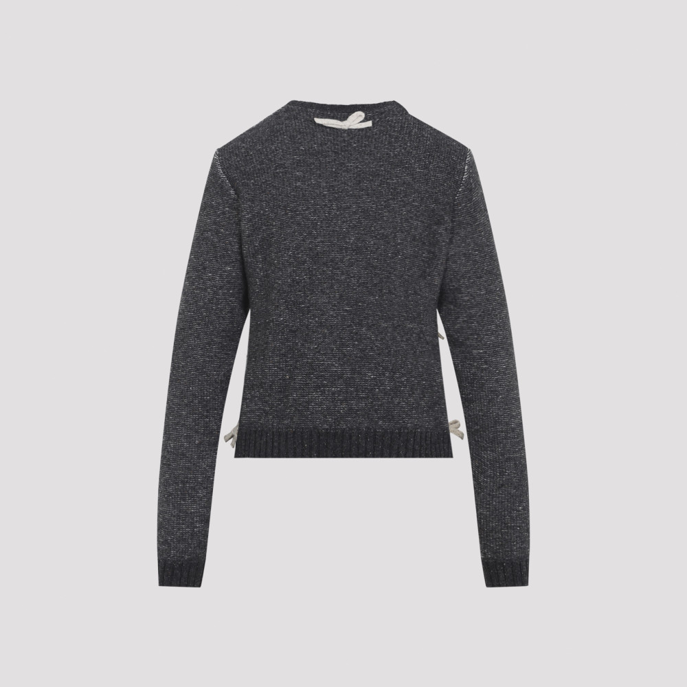 Grey Embellished Sweater