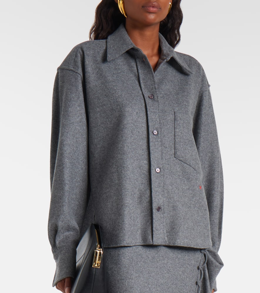 Wool and cashmere shirt