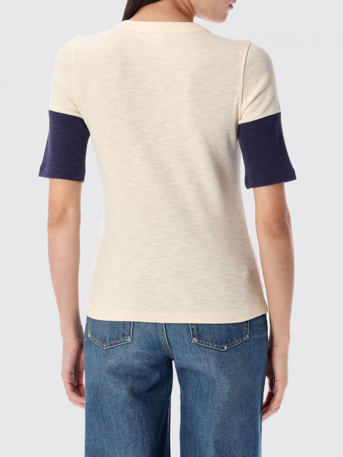 Embroidered-logo ribbed top - White