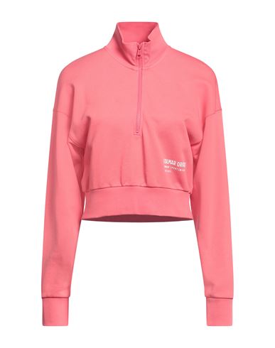 Woman Sweatshirt Pink Size S Cotton