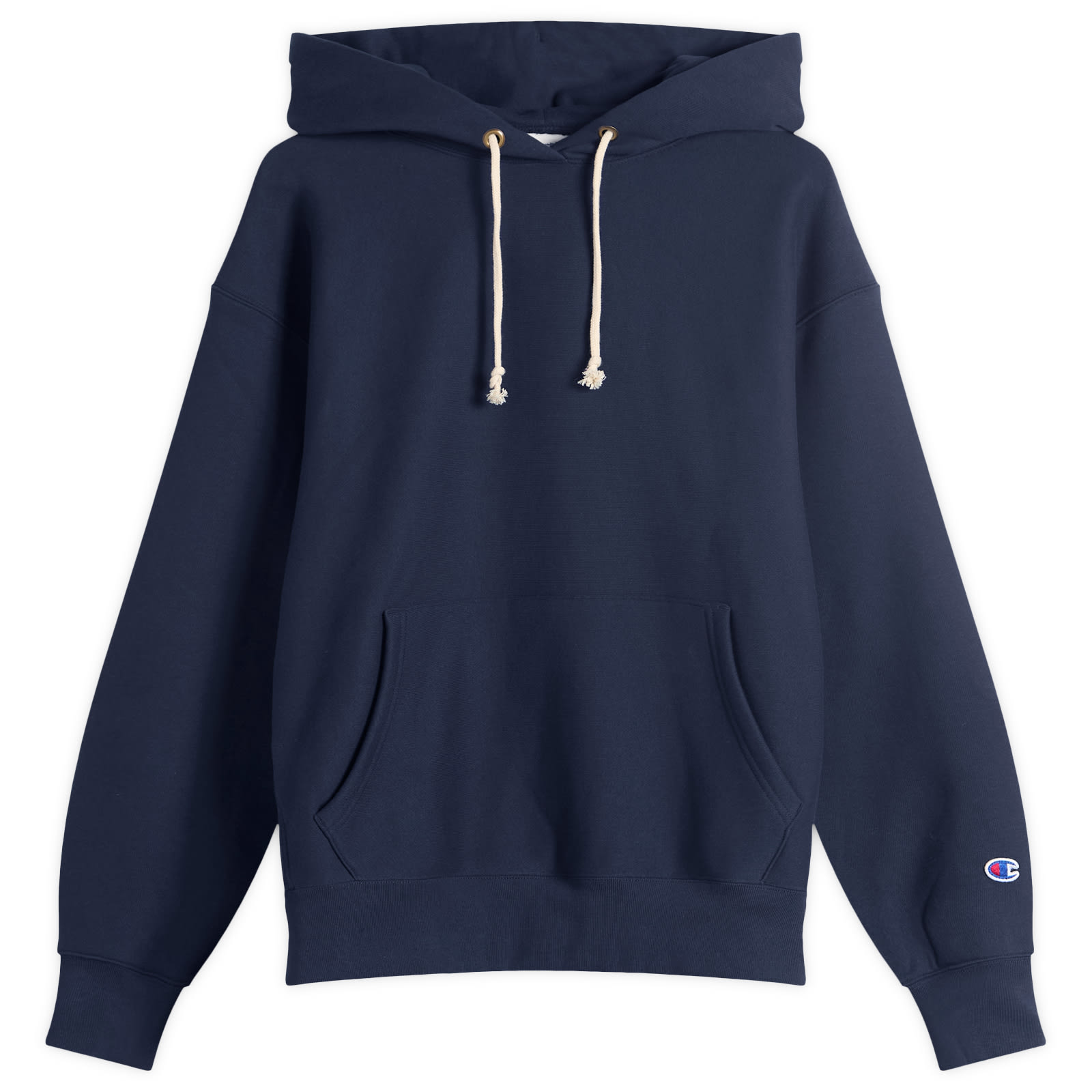 Men's Reverse Weave Fleece Hoodie in Blue