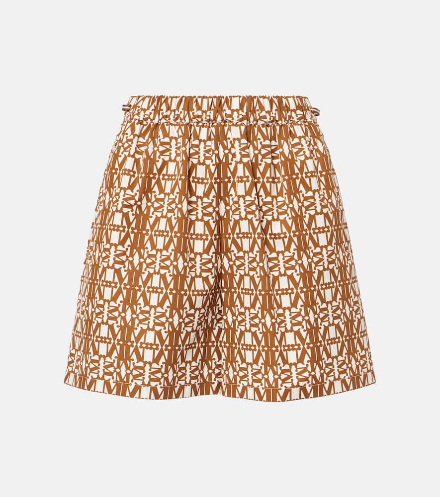 Max Mara Taiga high-rise cotton shorts