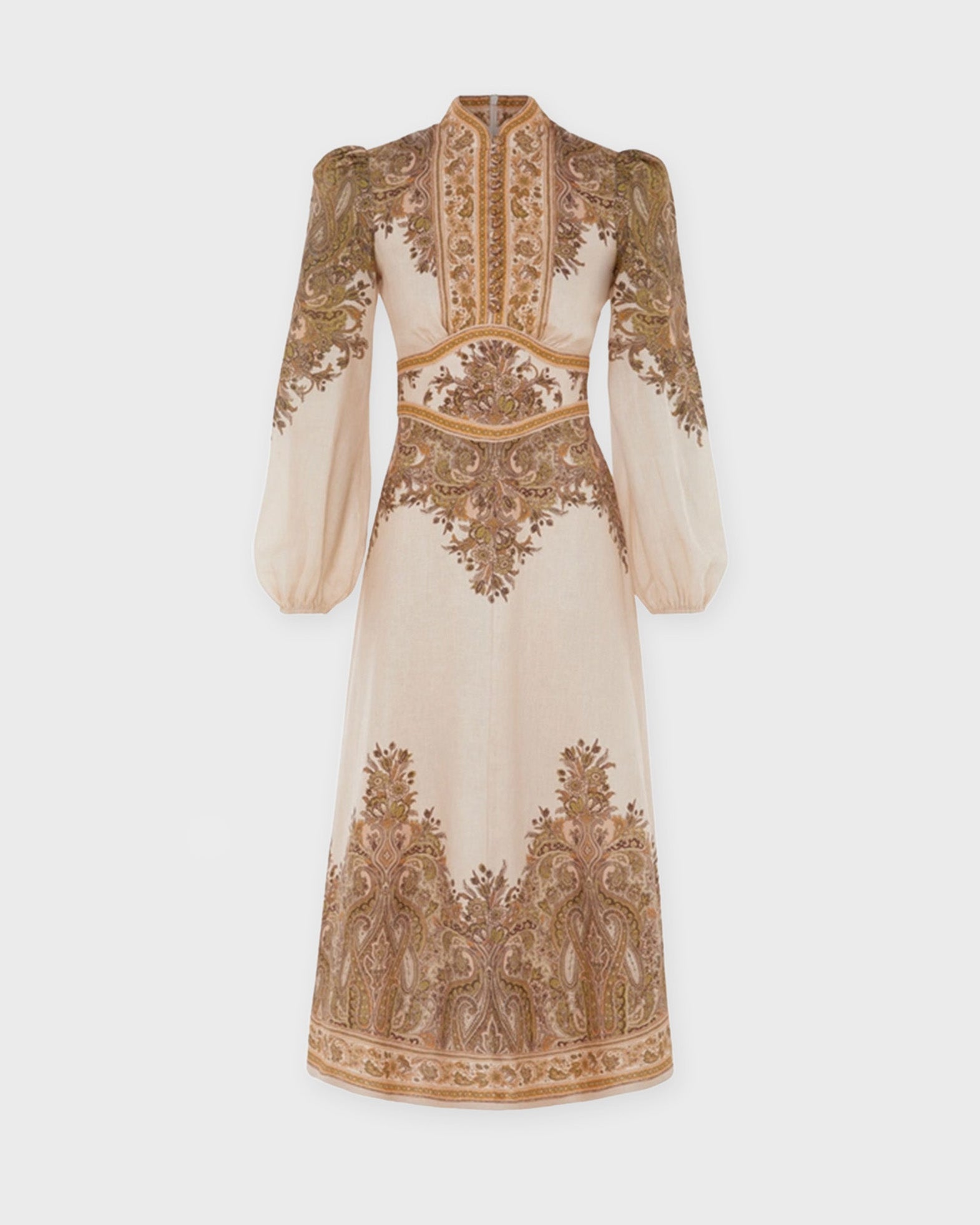 Zimmermann Dress Natura Buttoned Midi Light pink 1