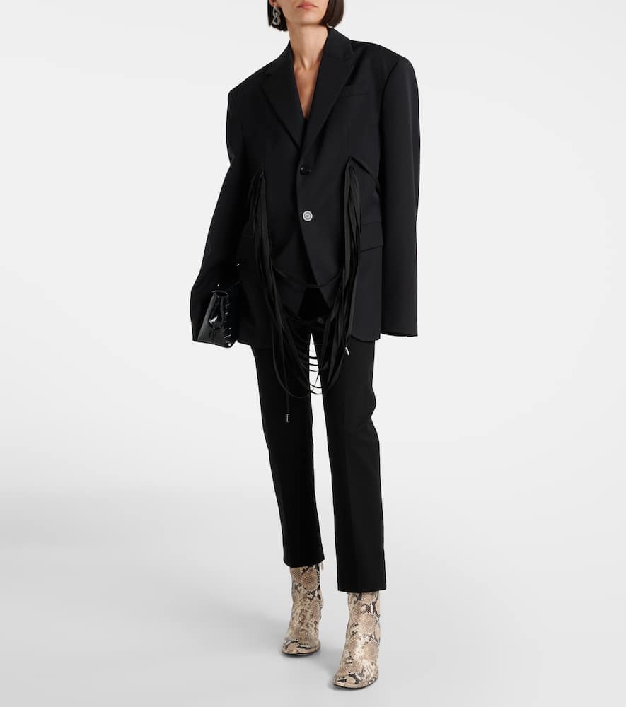 Souliers Martinez Teo snake-effect leather ankle boots