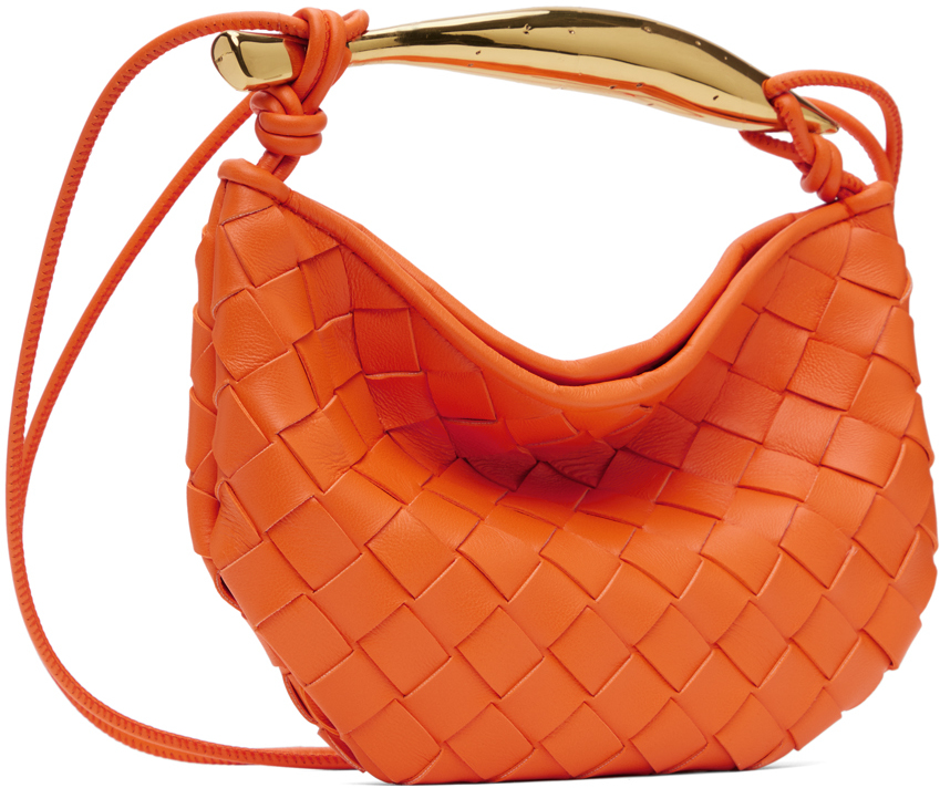 Bottega Veneta Orange Mini Sardine Bag