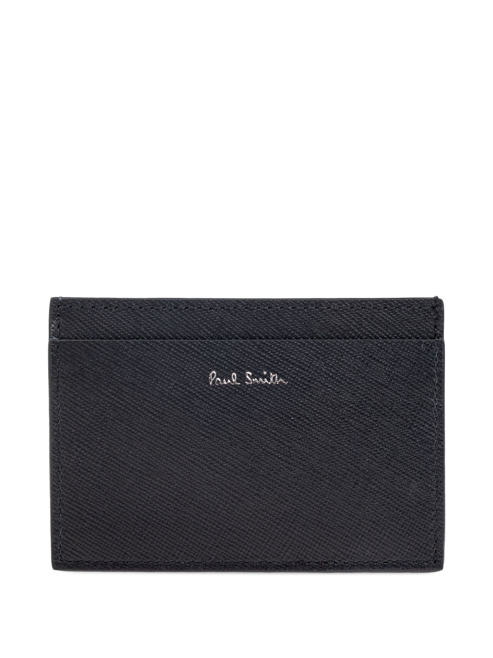 Pixelated Mini leather cardholder - Black