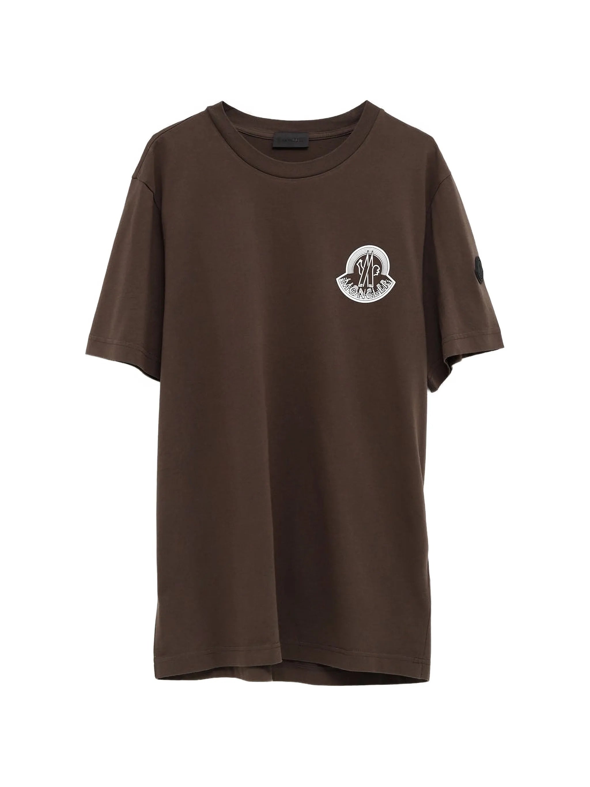 Men's Cotton Crewneck T-Shirt with Printed Logo