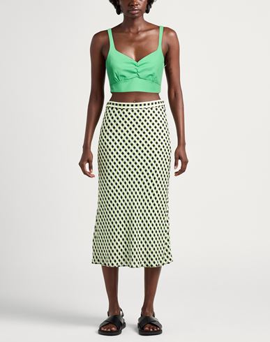 Woman Top Green Size 6 Cotton, Elastane