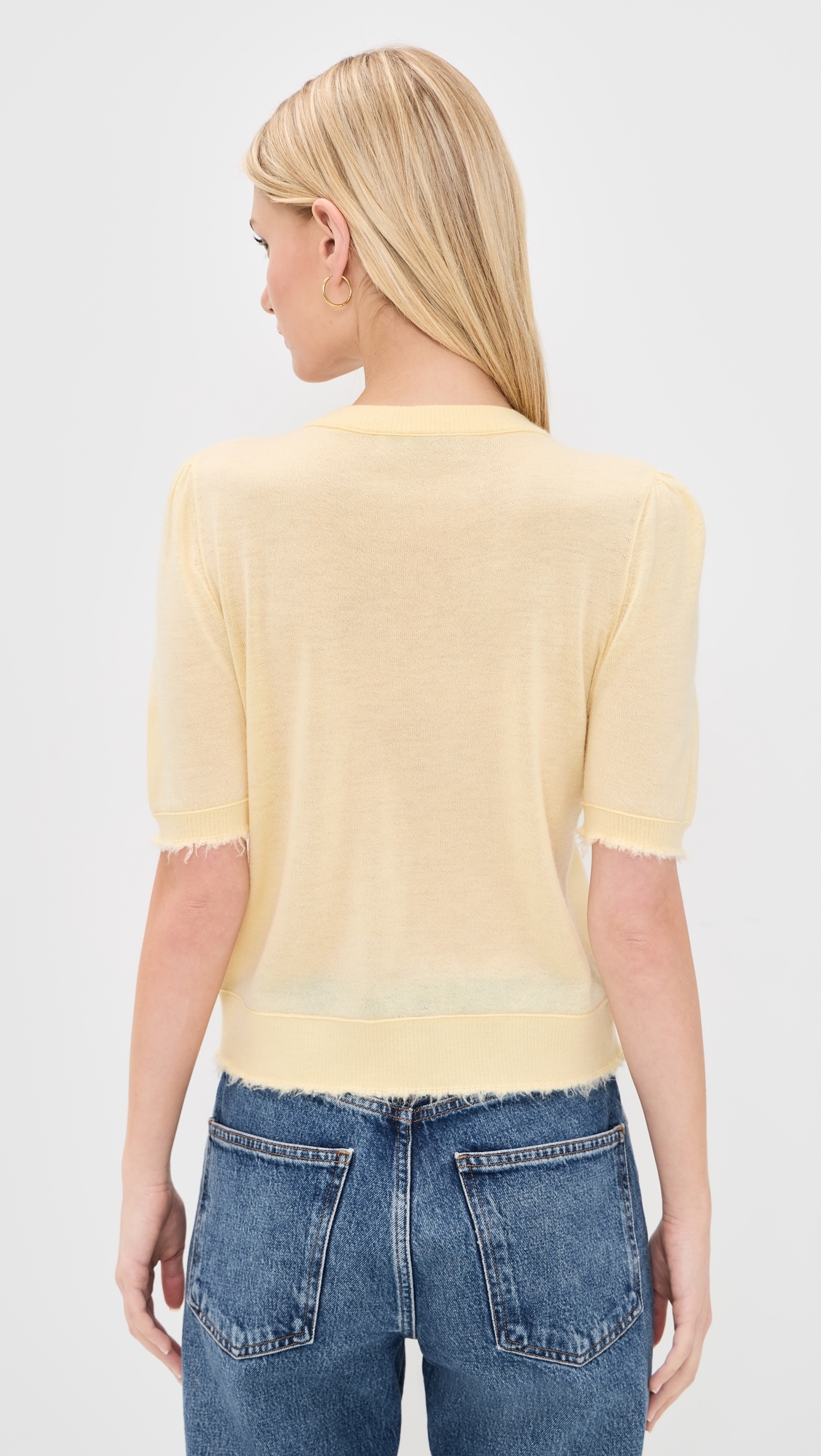 The Drift Cashmere Cardigan Shortbread