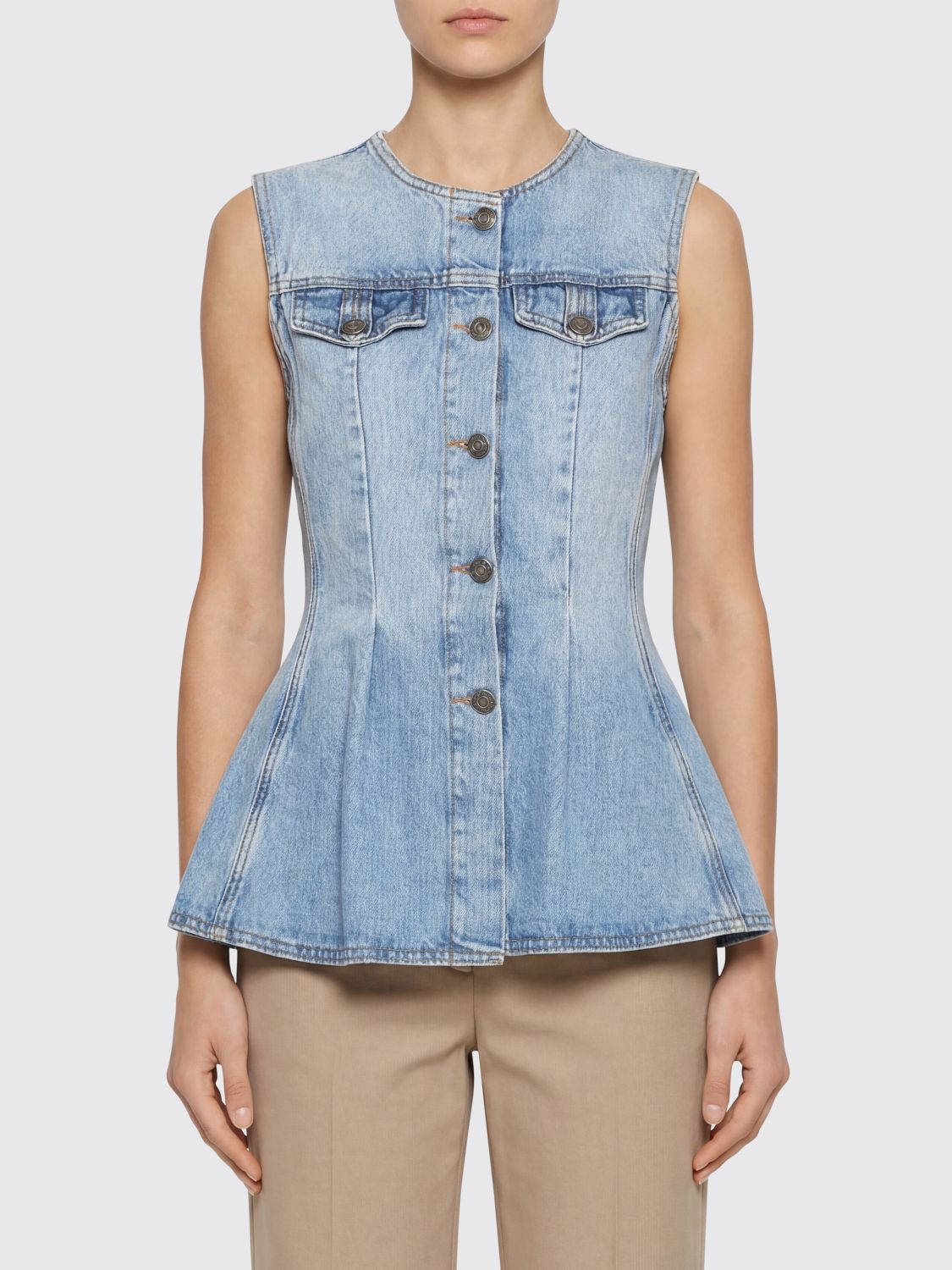 Top Woman color Blue