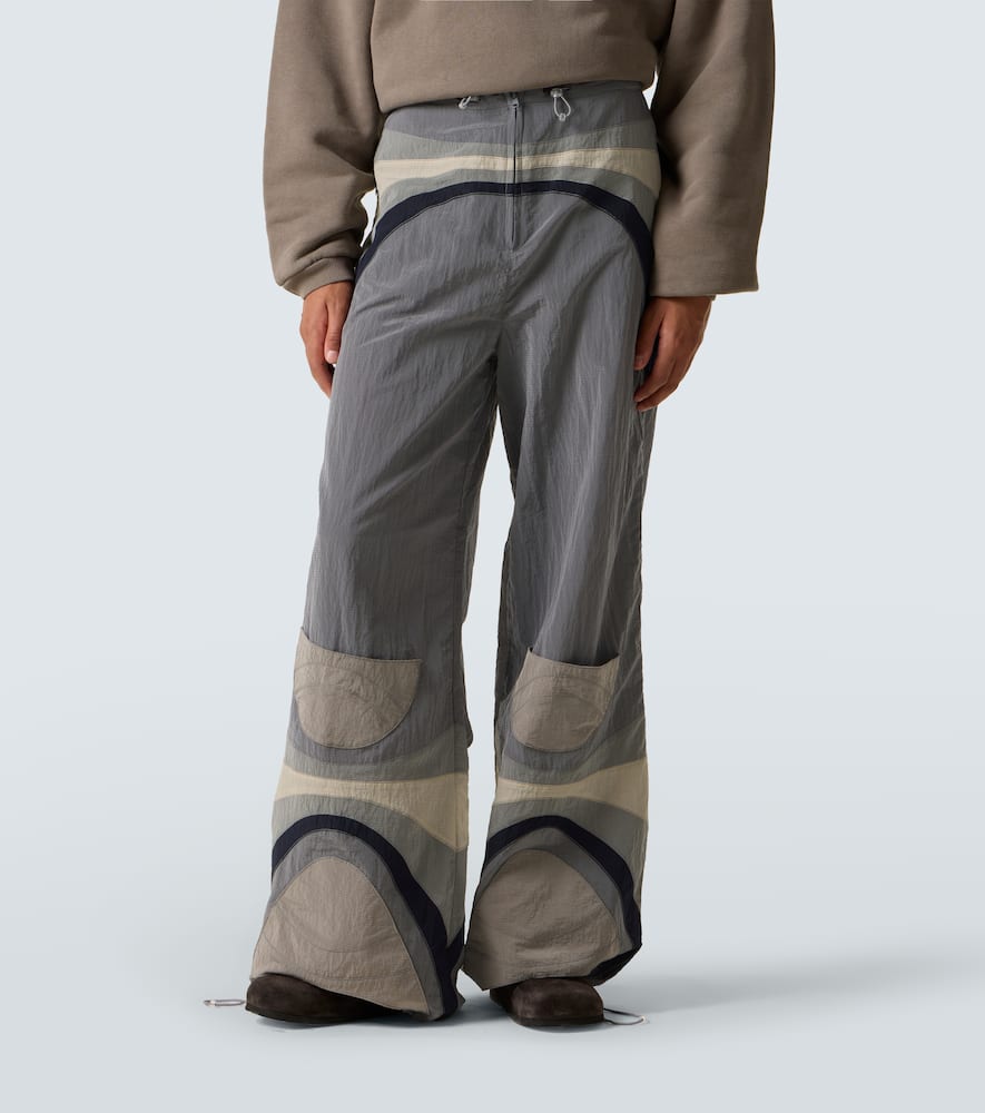 Technical flared pants