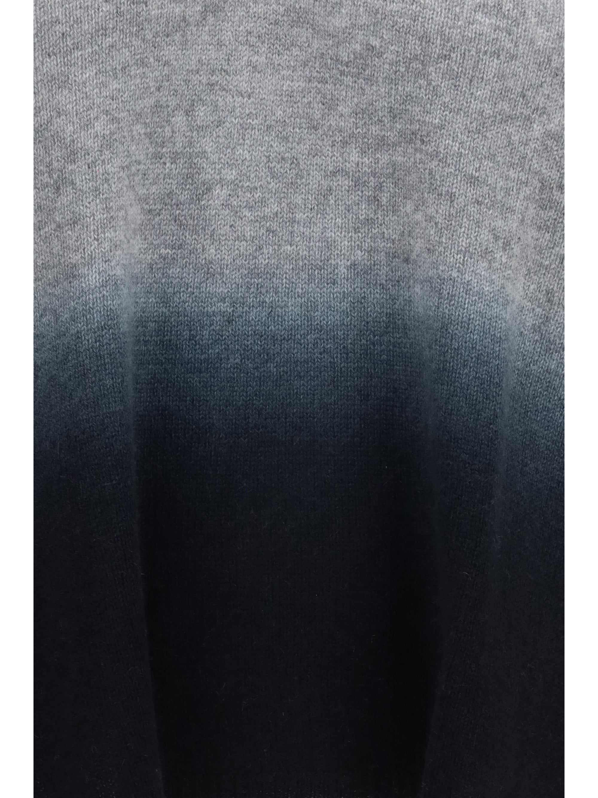 Cashmere V-Neck Sweater — Gray