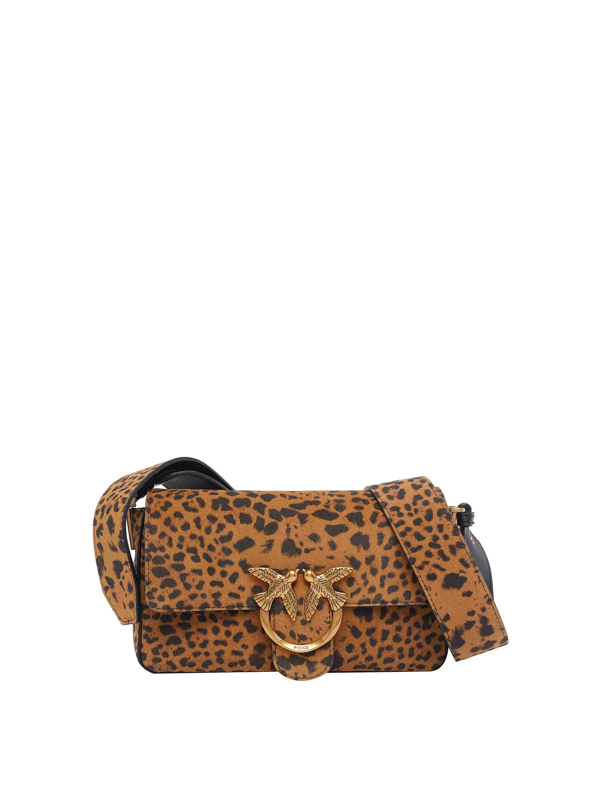 Mini Leopard Suede Slouchy Bag