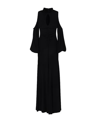 Woman Maxi dress Black Size 4 Viscose, Polyamide, Elastane