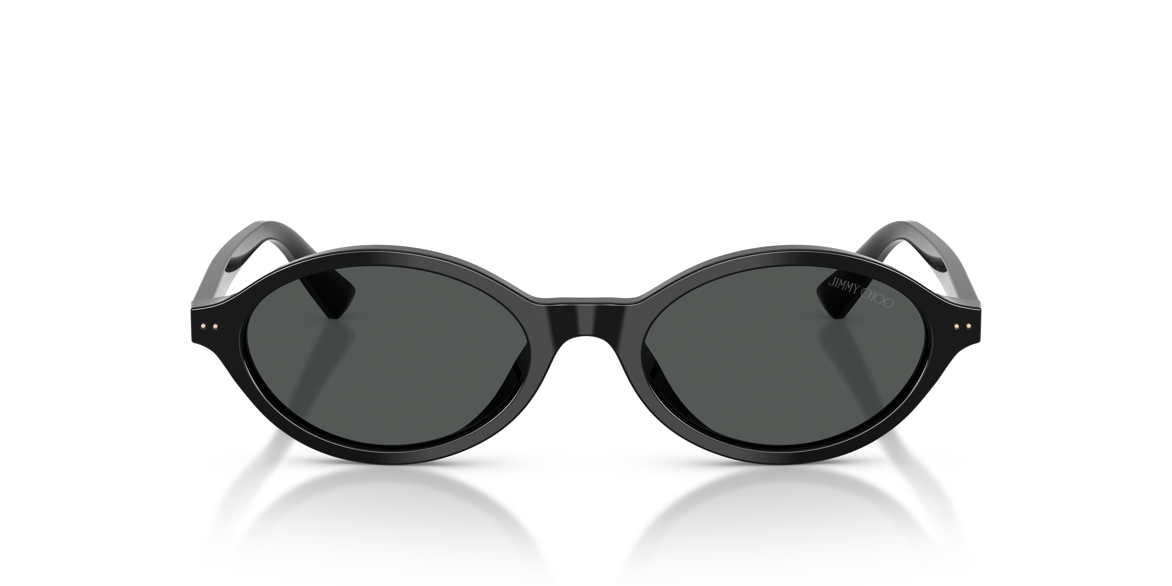 Jimmy Choo Mujer Jimmy Choo JC5068U 500087 Gafas de sol Acetato Negro Gris Redonda Norma